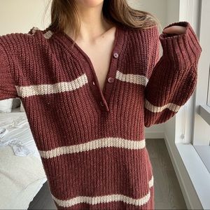 Cute Striped Sweater || Size Small